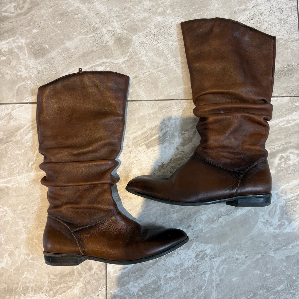 Brown Leather Women's Boots